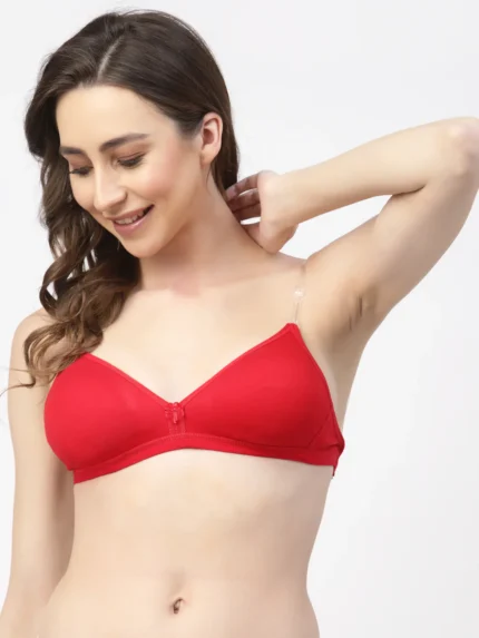 Women's Convertible Straps T-Shirt Bra Non Padded & Non-Wired Medium Coverage