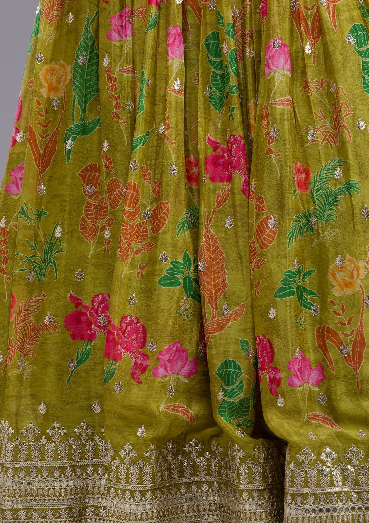 Sequins Georgette Readymade Lehenga - Image 9