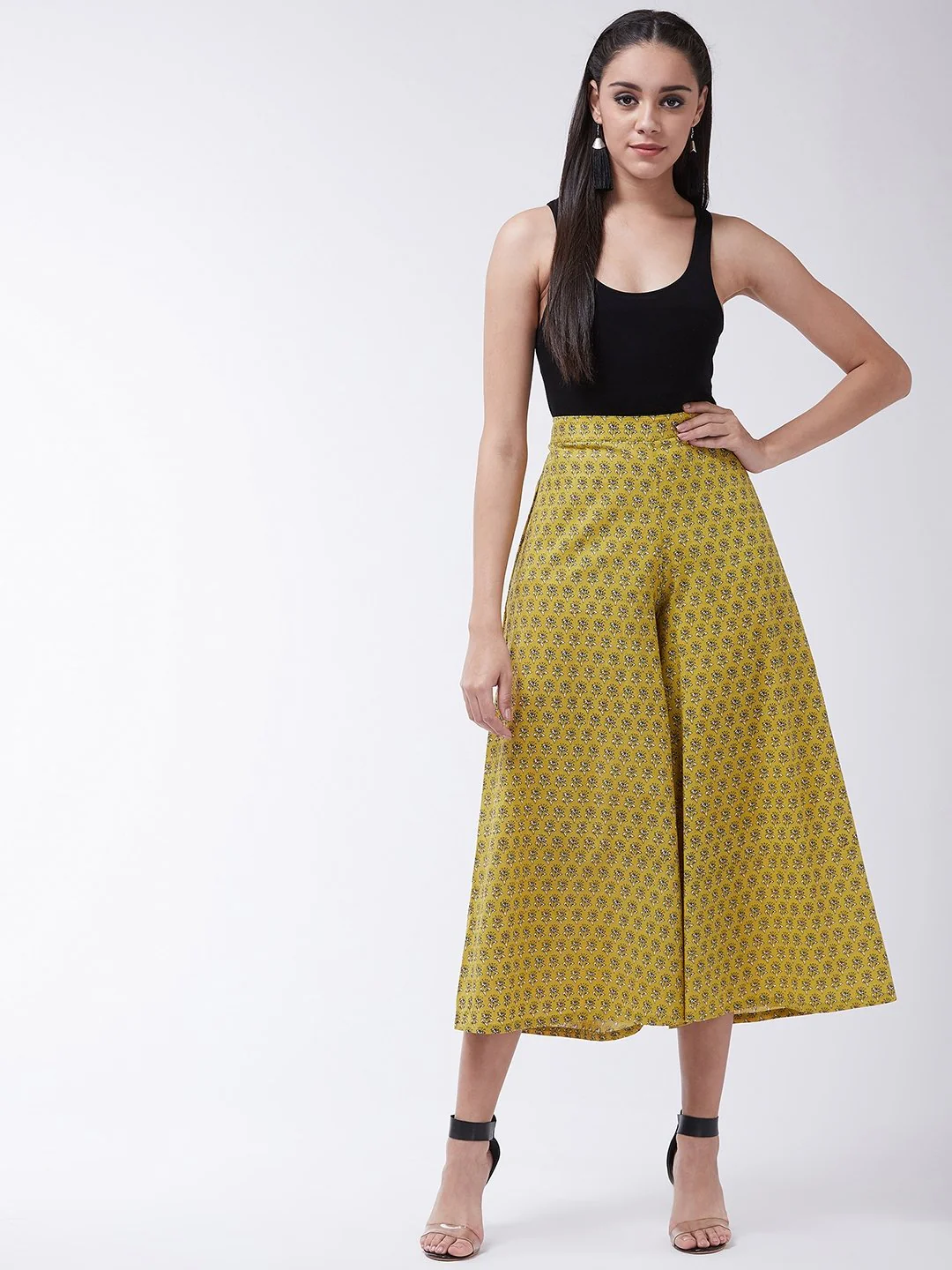 Printed Kalamkari Handloom Palazzo - Image 13
